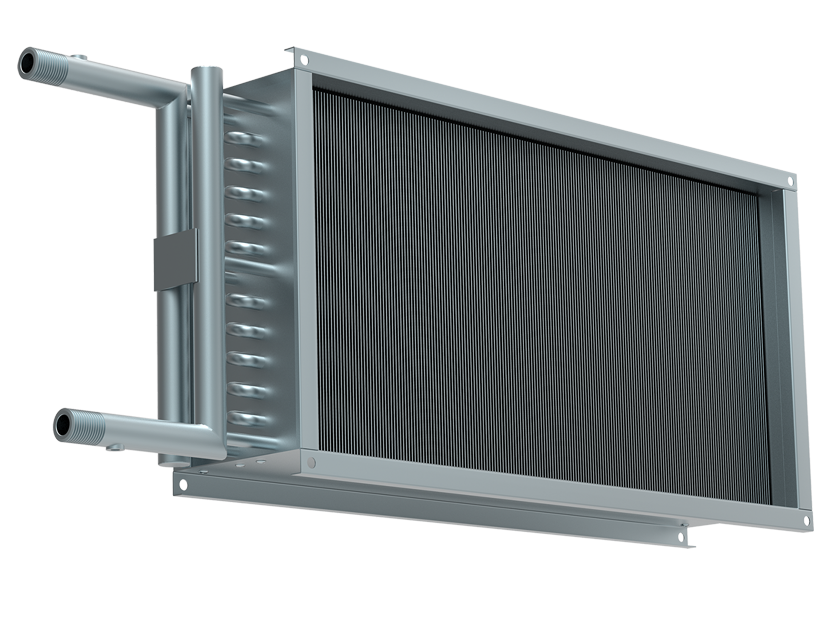 Водяной нагреватель для прямоугольных каналов WHR 500*250-3