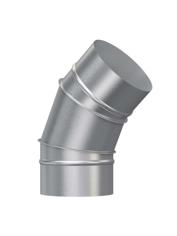 Отвод OTG D125 45° оцинкованная сталь ERA PRO