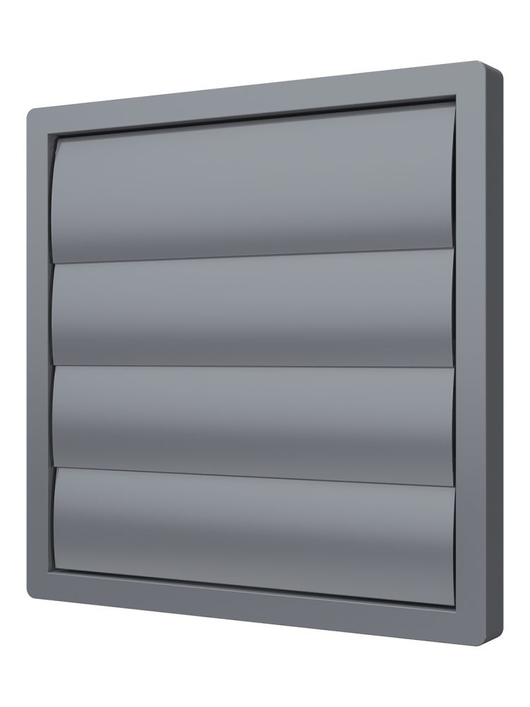 Выход стенной КФ фланец D355 жалюзи 410x410 ASA Gray ERA STREETLINE
