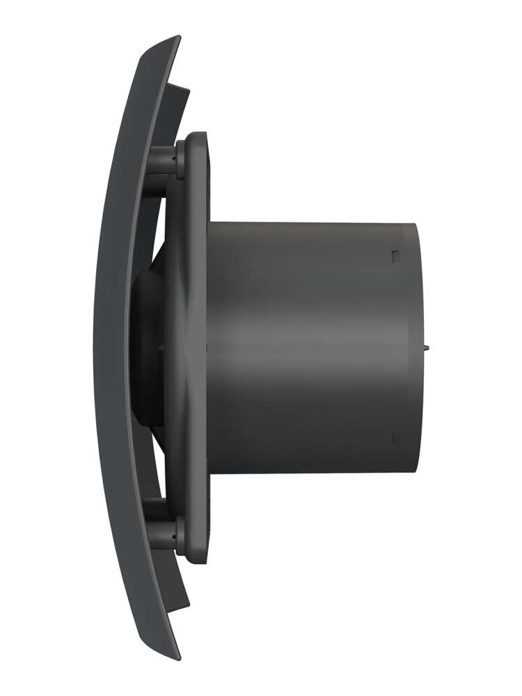 Вентилятор накладной BREEZE D100 обратный клапан Matt black DICITI