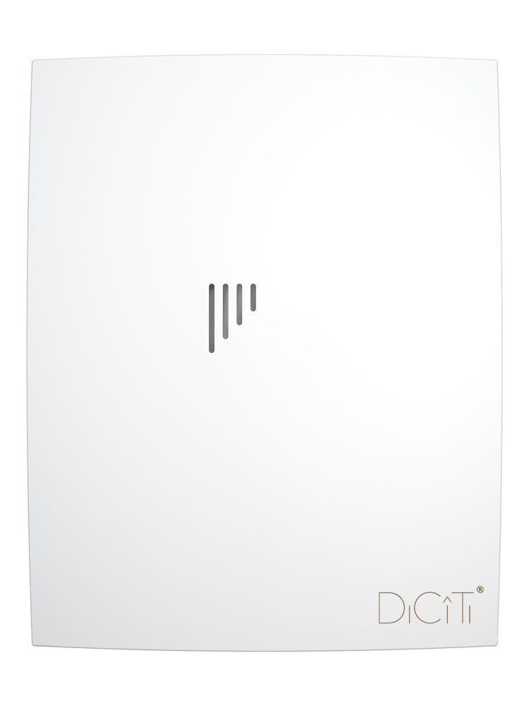 Вентилятор накладной BREEZE D125 обратный клапан Matt white DICITI