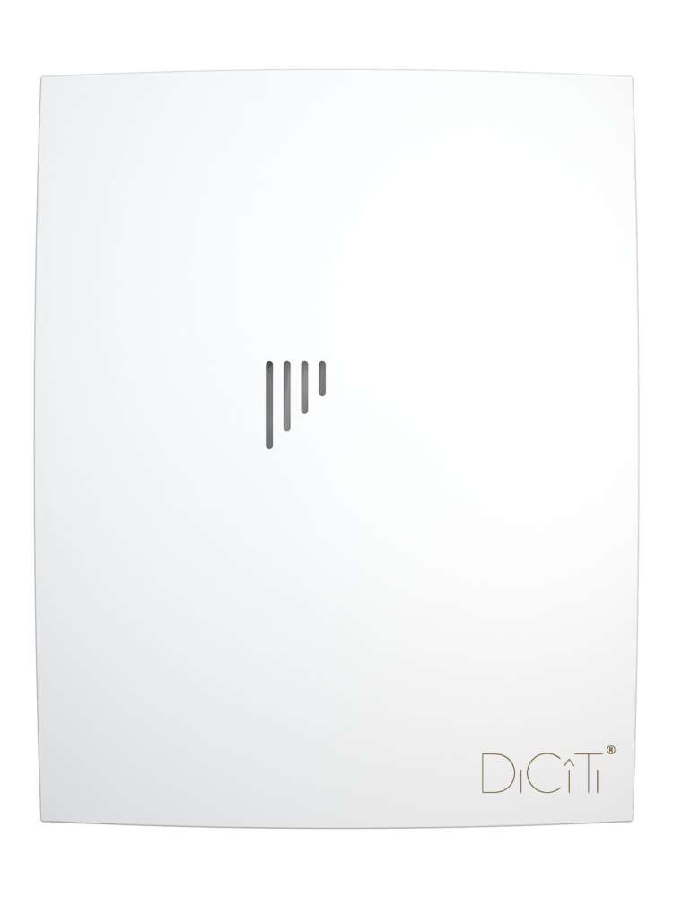 Вентилятор накладной BREEZE D125 обратный клапан Matt white DICITI