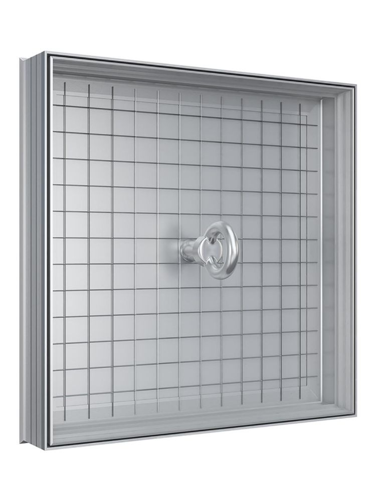 Люк ревизионный D Floor 300х300 напольный скрытый монтаж алюминий EVECS