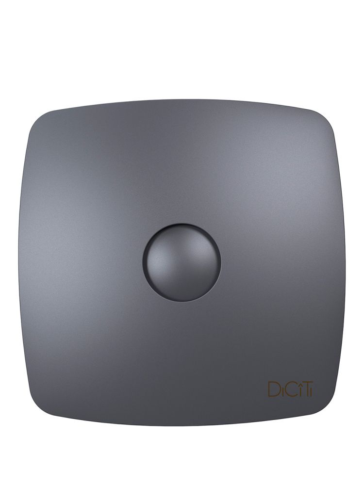 Вентилятор накладной RIO D125 обратный клапан Dark gray metal DICITI