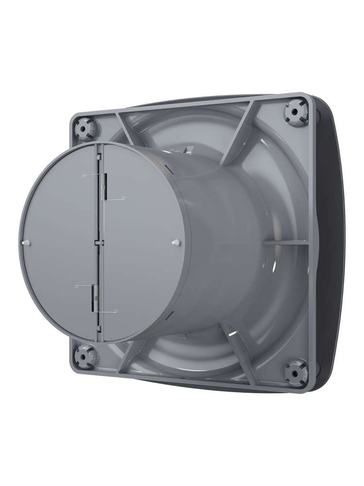 Вентилятор накладной RIO D125 обратный клапан Dark gray metal DICITI