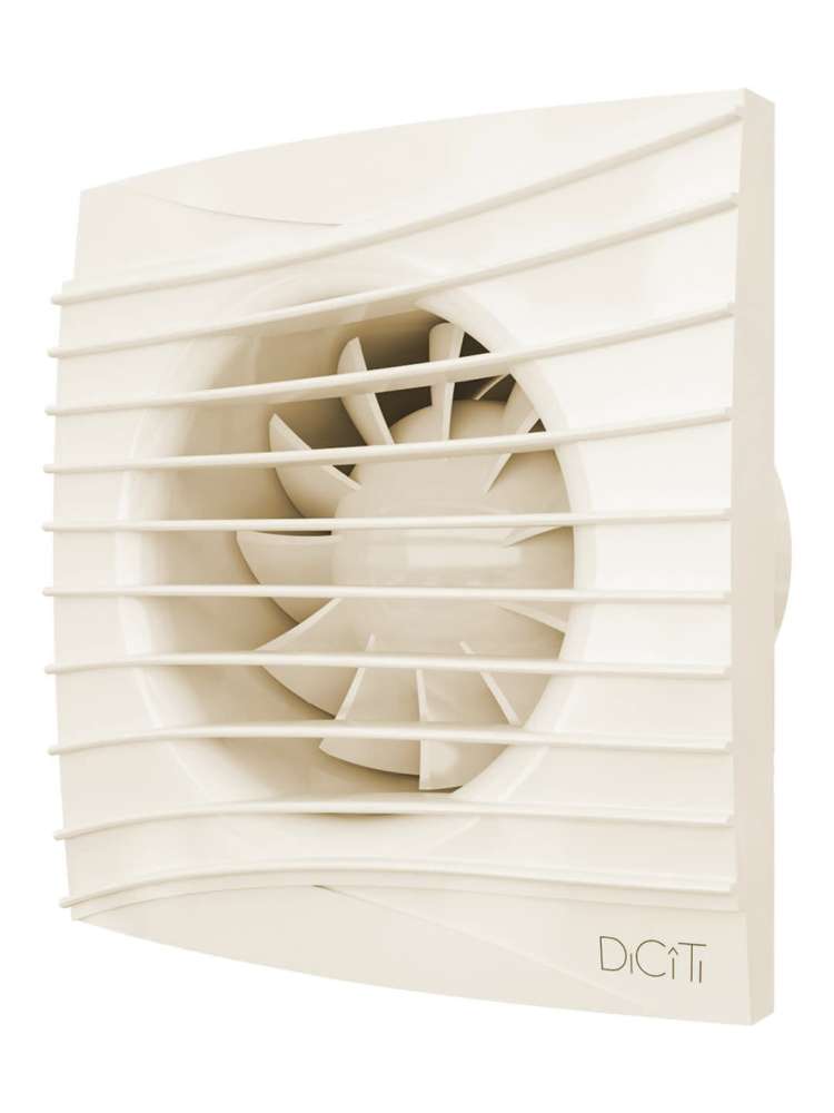 Вентилятор накладной SILENT D100 обратный клапан Ivory DICITI
