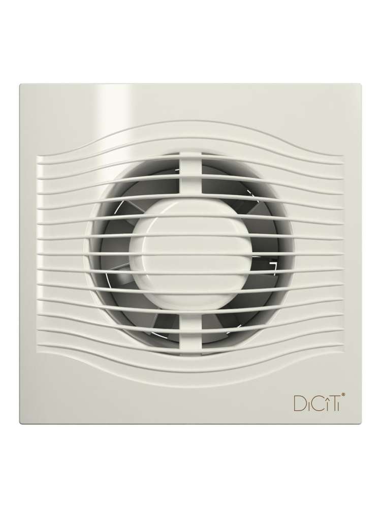 Вентилятор накладной SLIM D100 обратный клапан Ivory DICITI