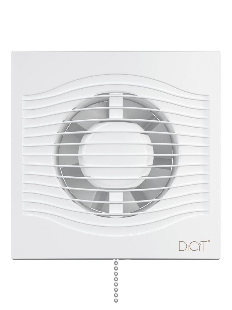 Вентилятор накладной SLIM D125 обратный клапан тяговый выключатель DICITI