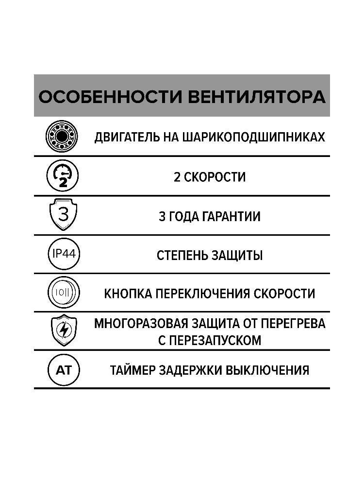 Вентилятор канальный TYPHOON, осевой, двухскоростной, D150, пластик, ERA PRO