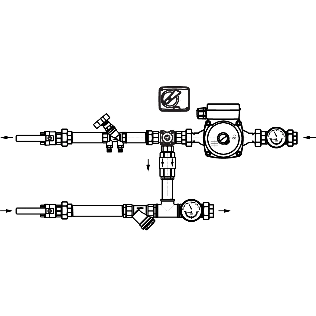 Узел регулирования для воздухонагревателя AIRS 40-4.0-20-3-S-BL